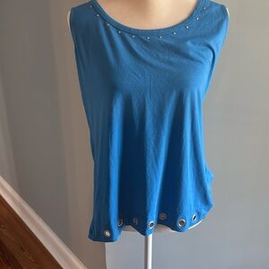Ladies Blue Skye’s the limit XL grommets tank top tee